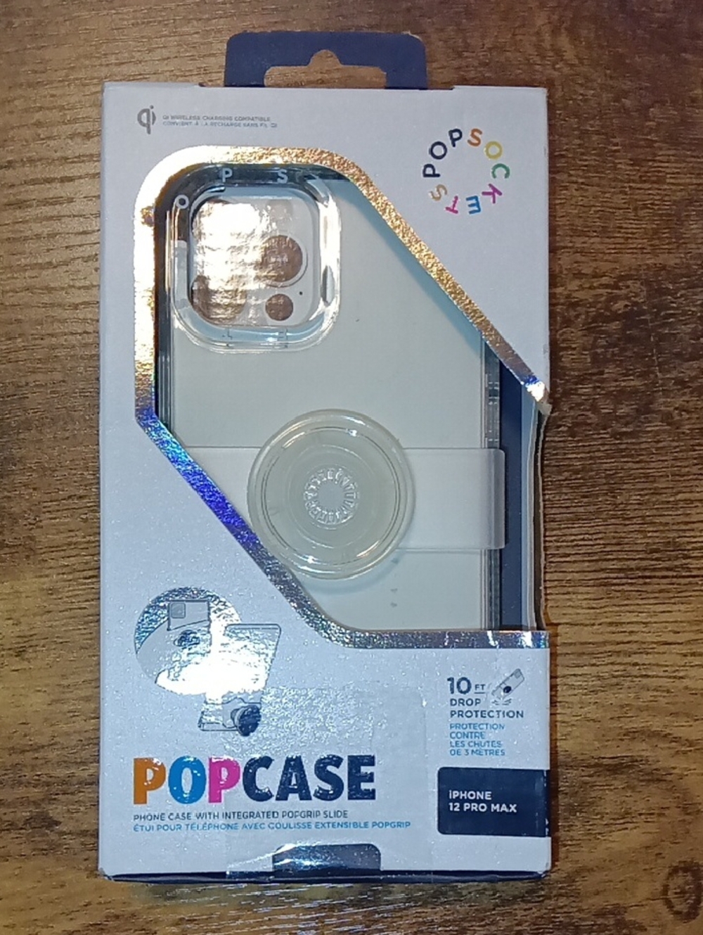 PopSocket PopCase Clear Phone Case with Clear PopGrip for iPhone 12 Pro Max